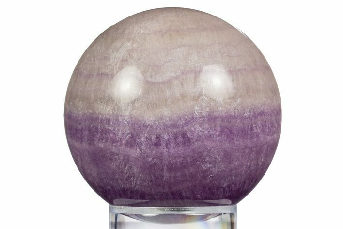Purple Banded Fluorite Sphere - China #319770